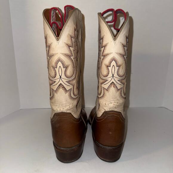 LUCCHESE 2000 two ten leather rodeo western cowboy boots 9.5 main image 6